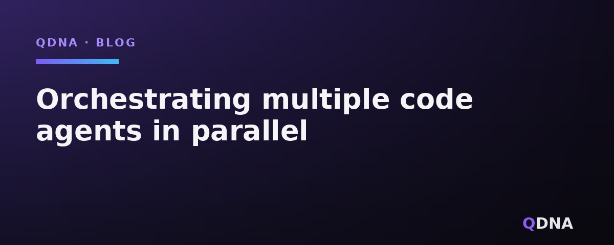 Orchestrating multiple code agents in parallel: the supervisor agent